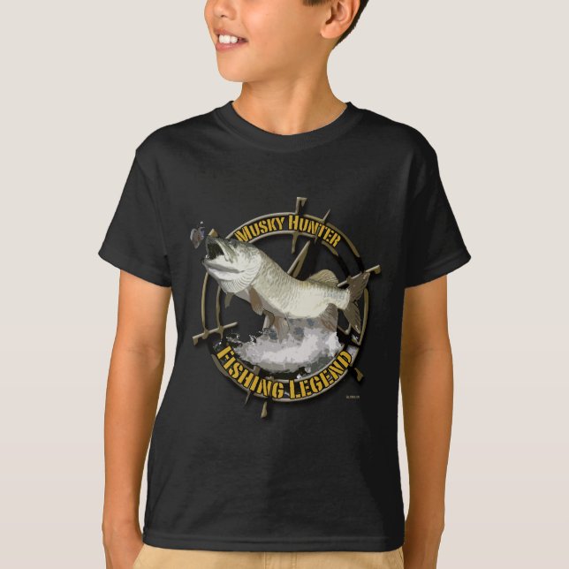 Musky jägarelegend t-shirt (Framsida)