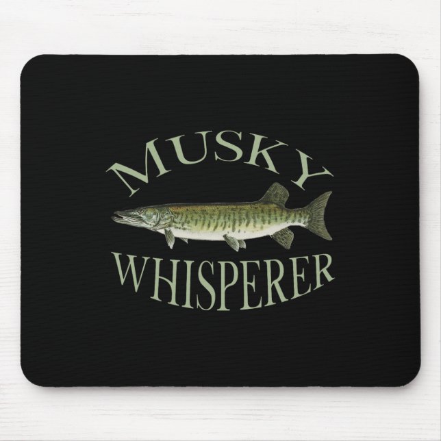 Musky Muskellunge Fish Illustration Art Fishing an Musmatta (Framsidan)