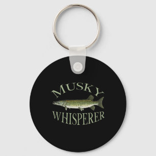 Musky Muskellunge Fisk Illustration Konst Fiske An Nyckelring