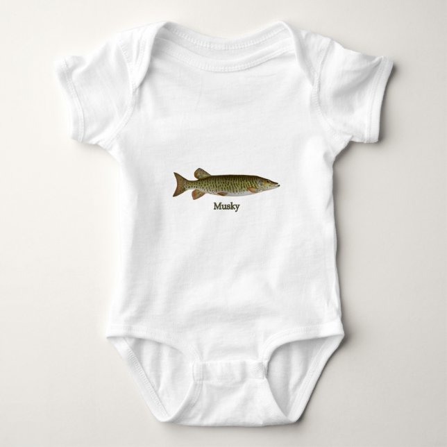 Musky (muskellunge) t-shirt (Framsida)