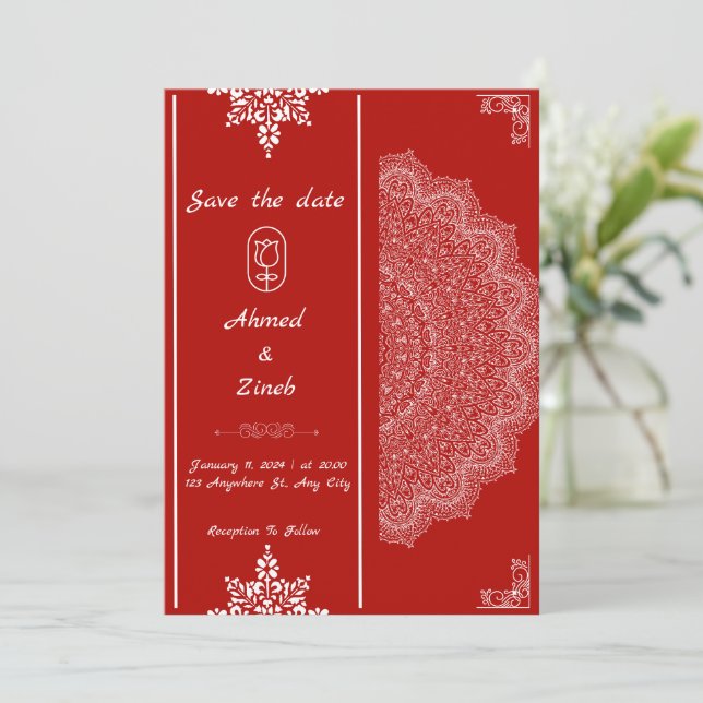 Muslim Bröllop spara datum Spara Datumet (Stående Fram)