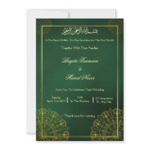 Muslim bröllopsinbjudan