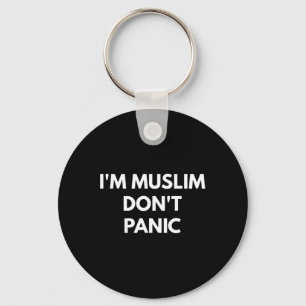 Muslim Dont Panic - Trump Shirts Nyckelring