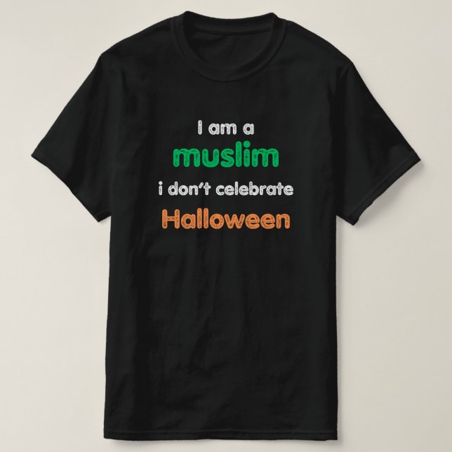 Muslim Halloween T Shirt (Design framsida)