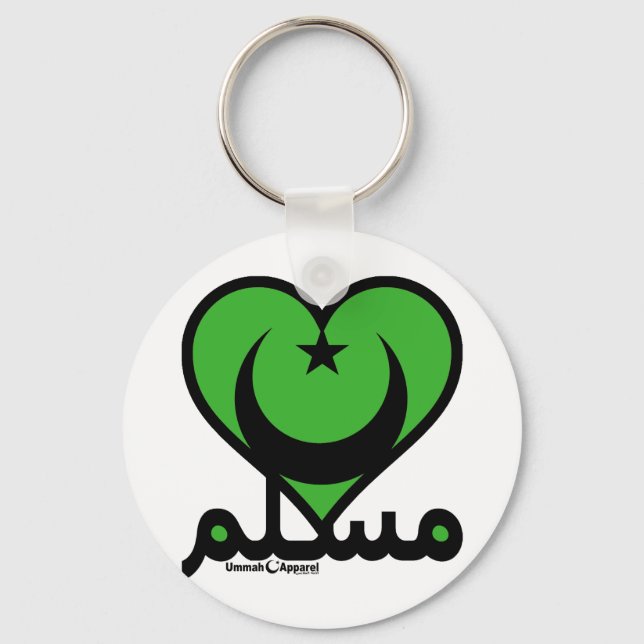 Muslim Heart Nyckelring (Framsida)