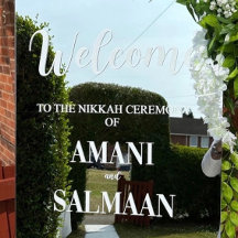 Muslim Islamic Bröllop Nikkah Sign Sticker