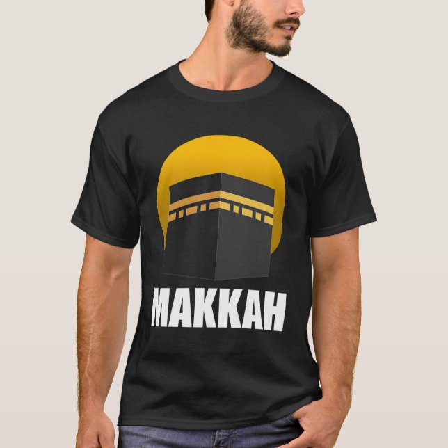 Muslim Islamic Makkah Kaaba Saudi City Mekkah T Shirt (Framsida)