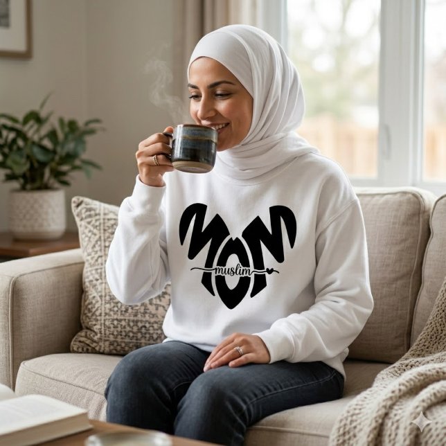muslim mamma hjärta sweatshirt t shirt (Skapare uppladdad)
