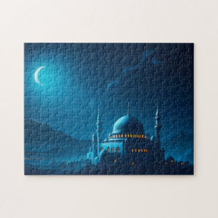 Muslim Mosque Artwork Islamic Illustration Pussel