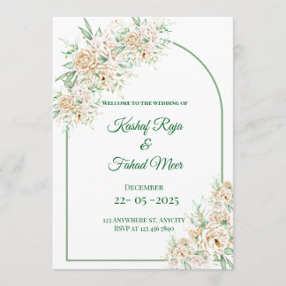Muslim Nikkah inbjuden islamic bröllop kort