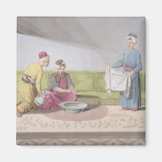 Muslim Performing his Ablutions, plate 34 från Par Magnet (Framsidan)