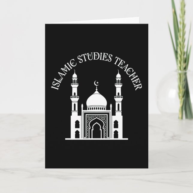 Muslim Studies Teacher Islamic Education Classroom Kort (Framsida)