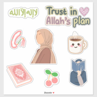 Muslimah Faith Sticker Pack – Hijabi Girl, Quran,  Klistermärken