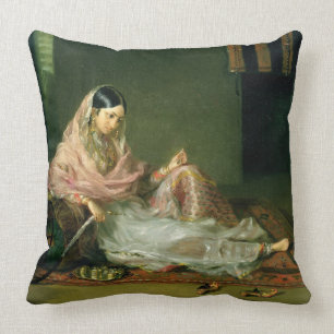 Muslimdam som Reclining, 1789 (olja på kanfas) Kudde