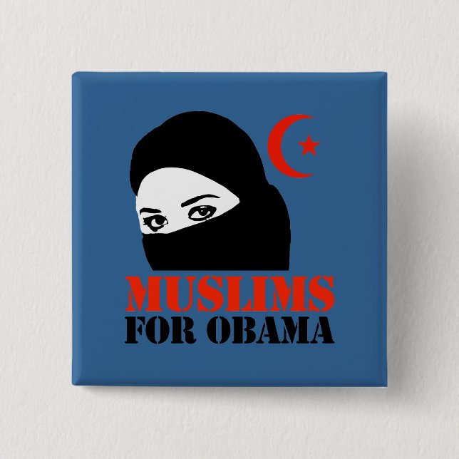 Muslimer för Obama Knapp (Framsida)