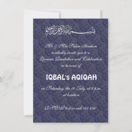 Muslimpojke Aqiqah Inbjudningar