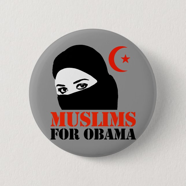 Muslims för Obama Knapp (Framsida)