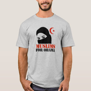 MUSLIMS FÖR OBAMA TEE SHIRT