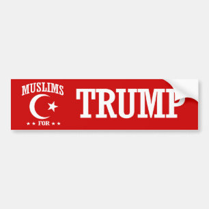 MUSLIMS FÖR TRUMF BILDEKAL