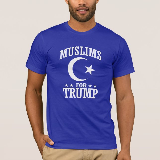 MUSLIMS FÖR TRUMF TEE SHIRT (Framsida)
