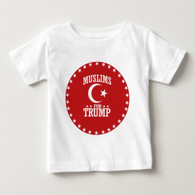 MUSLIMS FÖR TRUMF TEE SHIRT (Framsida)