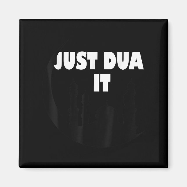 Muslimsk design Bara Dua IT Islamic Masjid Mosque  Magnet (Framsidan)