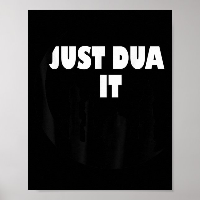 Muslimsk design Bara Dua IT Islamic Masjid Mosque  Poster (Framsidan)