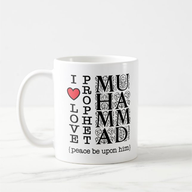 Muslimsk islamisk present kaffemugg (Vänster)