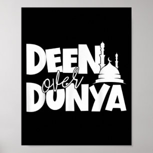 Muslimsk motivation som säger islamiskt citat Deen Poster