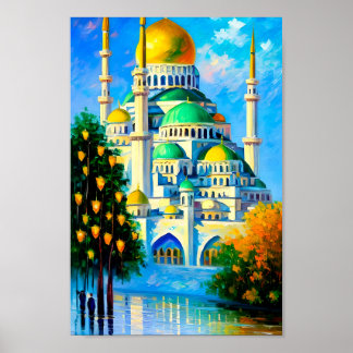 Muslimsk utskrift Muslim Art Digital Wall Art Poster