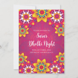Muslimska Dholki-inbjudningar som digitala Dholki- Inbjudningar
