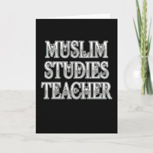 Muslimska studier Lärare Islamisk utbildning Klass Kort