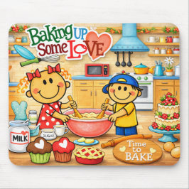 Musmatt med 'Baking Up Some Love'-tema Musmatta