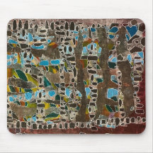 Musmatta i  blues-gråtoner och gröntar