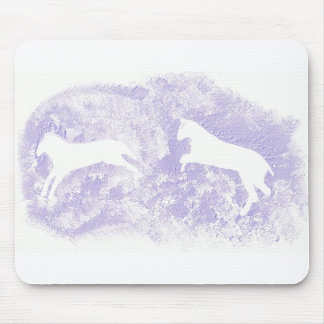 Musmatta med Abstrakt Horse Design (Framsidan)