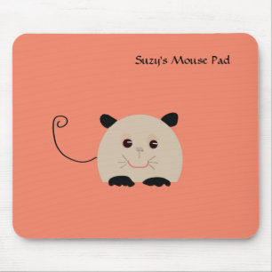 Musmatta med cute Illustrated Mouse
