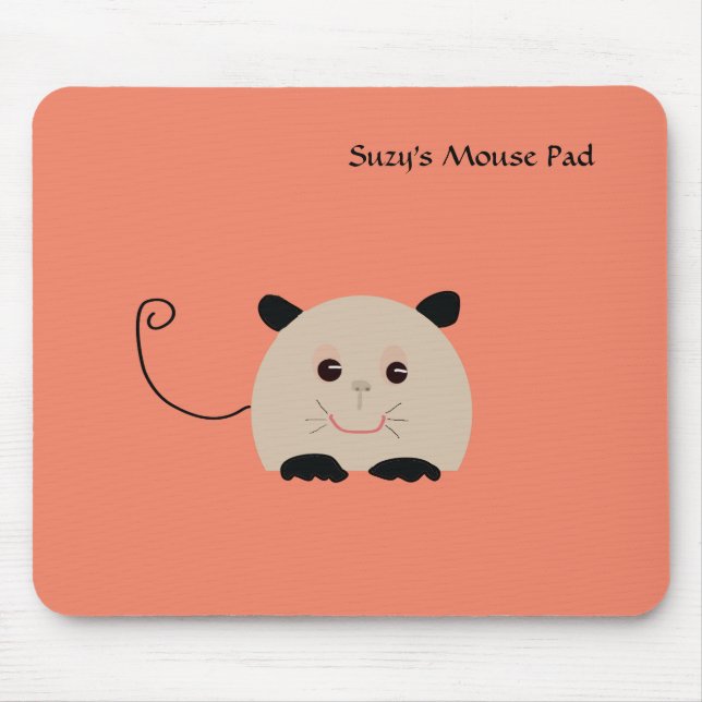 Musmatta med cute Illustrated Mouse (Framsidan)