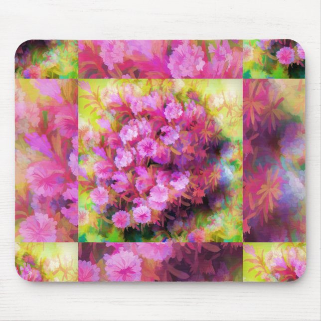 Musmatta med en touch av rosa blommor (Framsidan)