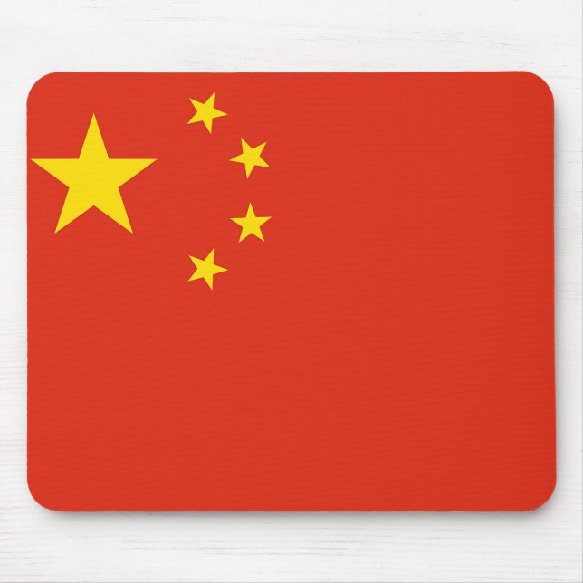 Musmatta med Flagga av China (Framsidan)