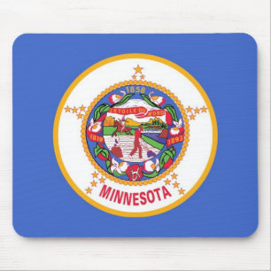 Musmatta med Flagga Minnesota State - USA
