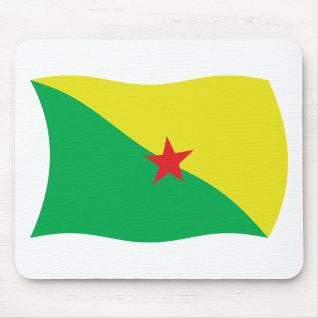 Musmatta med flaggan av Franska Guyana (Framsidan)