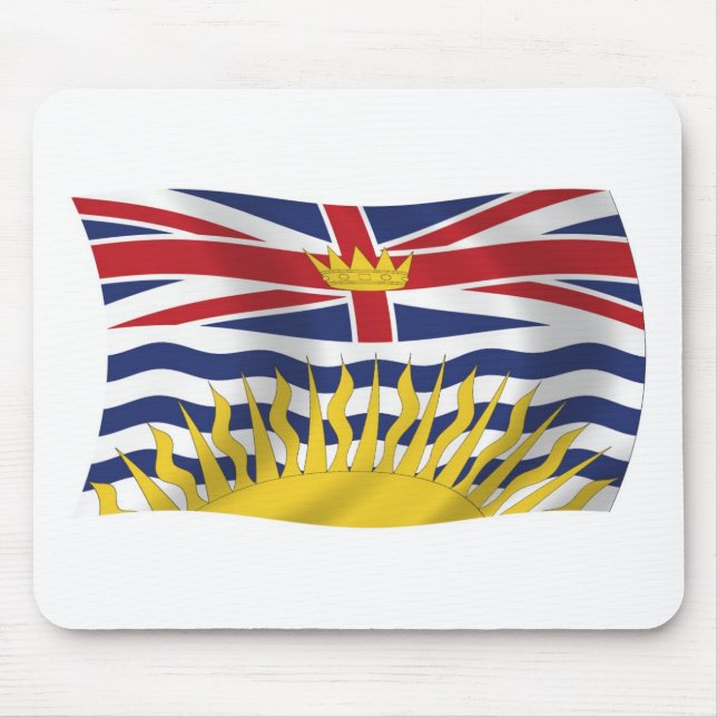 Musmatta med flaggan för British Columbia (Framsidan)