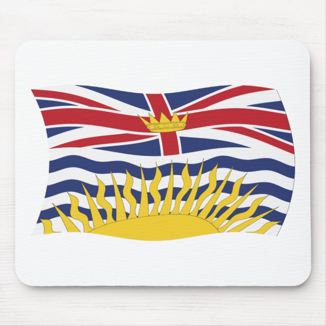 Musmatta med flaggan för British Columbia (Framsidan)