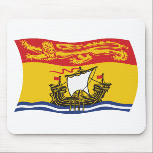 Musmatta med flaggan för New Brunswick