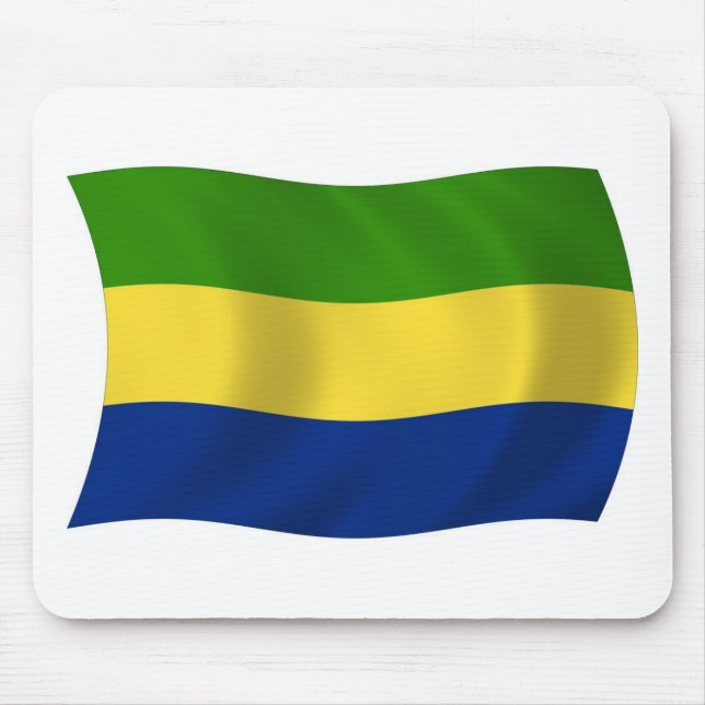 Musmatta med Gabons flagga (Framsidan)