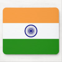 Musmatta med Indiens Flagga