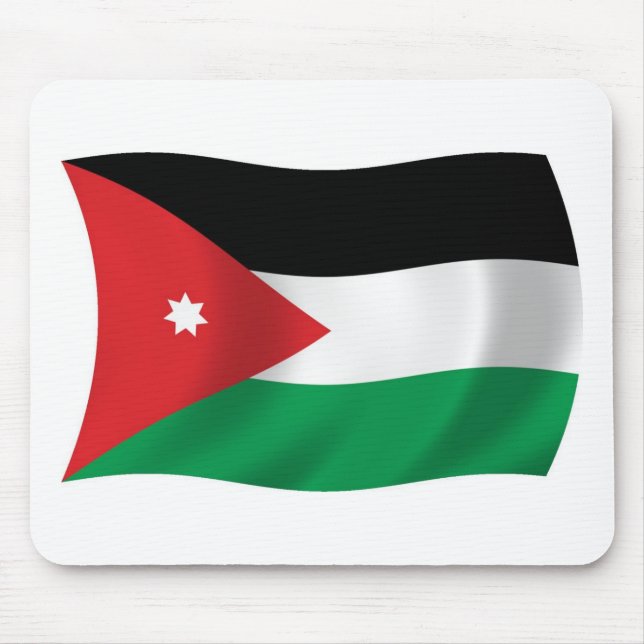 Musmatta med Jordaniens flagga (Framsidan)