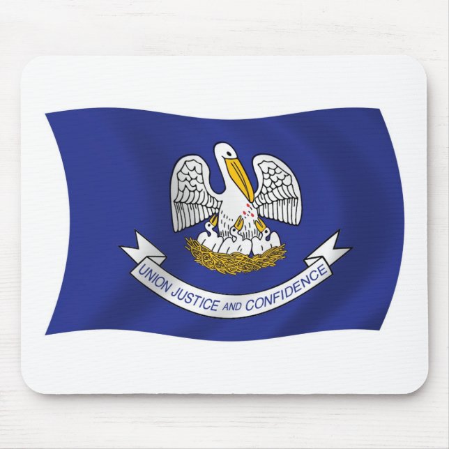 Musmatta med Louisianas flagga (Framsidan)