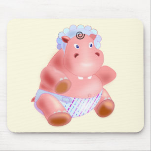 Musmatta med Lycklig Baby Hippo