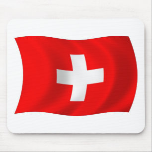Musmatta med Schweiz flagga